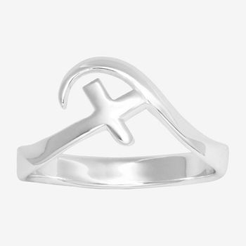 Footnotes Sterling Silver Cross Band
