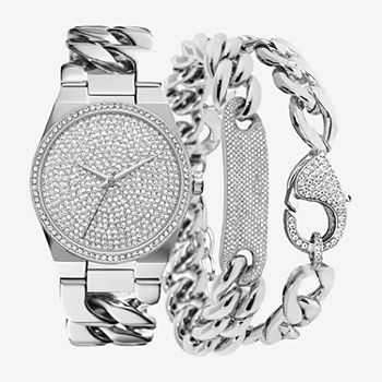 Kendall + Kylie Kendall + Kylie Womens Silver Tone Bracelet Watch A0795s-40-B28