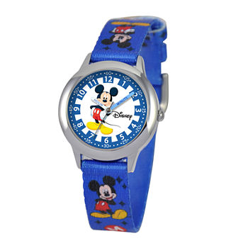 Disney Time Teacher Mickey Mouse Kids Blue Watch