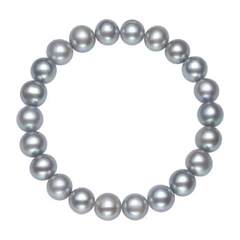 Gray Cultured Freshwater Pearl Stretch Bracelet