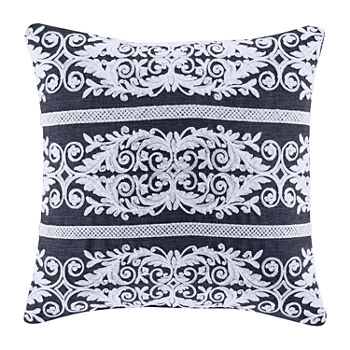 Five Queens Court Shelburne Square Throw Pillow