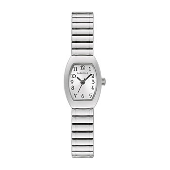 Caravelle Designed By Bulova Womens Silver Tone Stainless Steel Expansion Watch 43l218