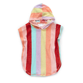 Okie Dokie Toddler Girls Striped Swimsuit Cover-Up Dress
