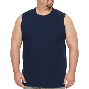 Xersion Mens Crew Neck Sleeveless Moisture Wicking Muscle T-Shirt Big and Tall