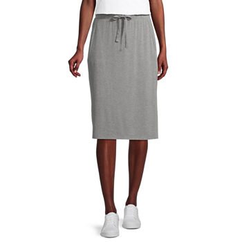 St. John's Bay Womens Midi Pencil Skirt