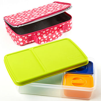 Fit & Fresh® Bento Hoot Dot 4-pc. Kids Lunch Kit