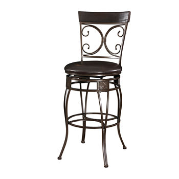 Big and Tall Back to Back Scroll Bar Stool