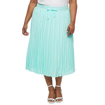 Ryegrass Womens Mid Rise Maxi Skirt - Plus