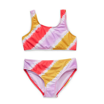 Thereabouts Little & Big Girls Tie Dye Bikini Set