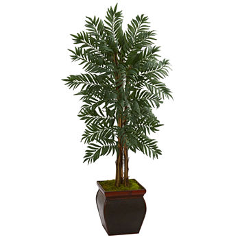 5’ Parlor Palm Artificial Tree in Decorative Planter