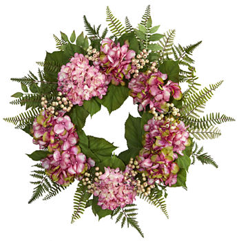 24” Hydrangea Berry Wreath