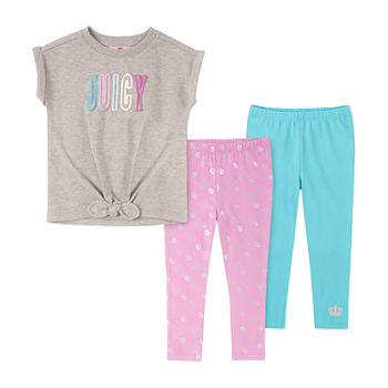 Juicy By Juicy Couture Toddler Girls 3-pc. Legging Set