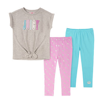Juicy By Juicy Couture Little Girls 3-pc. Legging Set