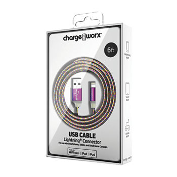 Chargeworx Lightning Cable 6Ft