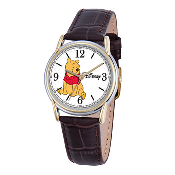 Disney Cardiff Womens Winnie the Pooh Brown Leather Watch