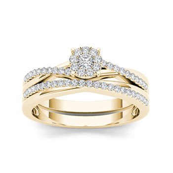 1/4 CT. T.W. Diamond 10K Yellow Gold Engagement Ring