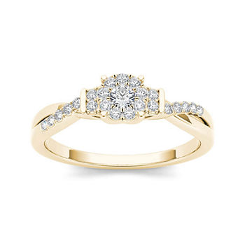 1/4 CT. T.W. Diamond 10K Yellow Gold Engagement Ring