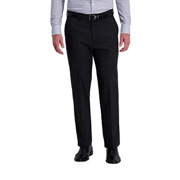 J.M Haggar® Mens Classic Fit Flat Front Sharkskin Dress Pant