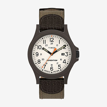 Timex Mens Brown Strap Watch Tw4b23700jt