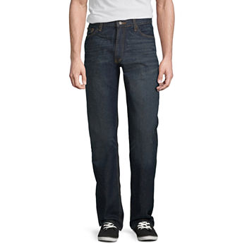 Arizona Mens Relaxed Straight Fit Jeans