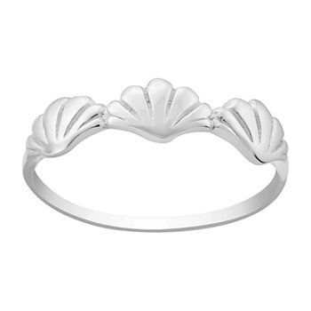 Itsy Bitsy Shell Sterling Silver Band