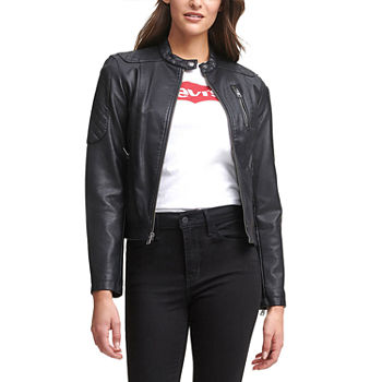 Levi's Faux Leather Water Resistant Midweight Motorcycle Jacket