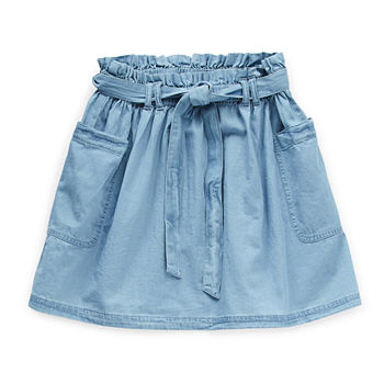 Thereabouts Little & Big Girls Midi Denim Skirt