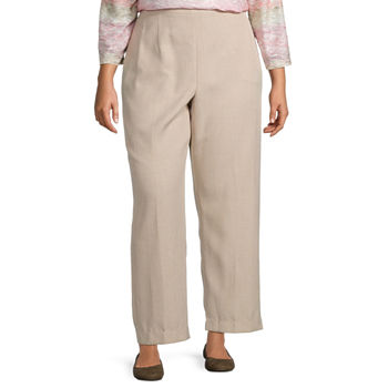 Alfred Dunner Magnolia Springs Womens Straight Pull-On Pants