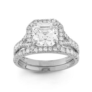 Womens 2 CT. T.W. White Cubic Zirconia 10K Gold Round Solitaire Engagement Ring