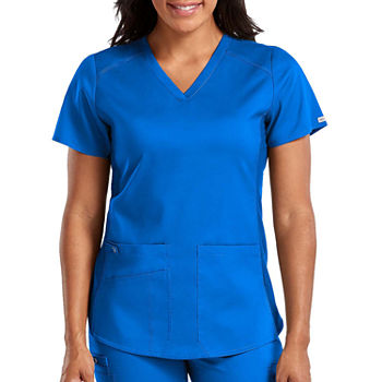 Med Couture Womens 7459 V-Neck Shirttail Scrub Top