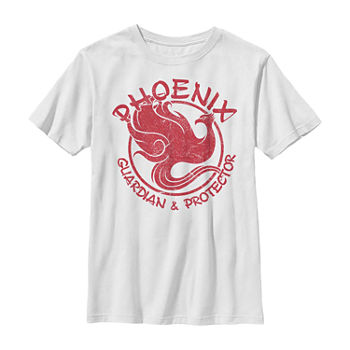 Phoenix Little & Big Boys Crew Neck Princess Mulan Short Sleeve Graphic T-Shirt