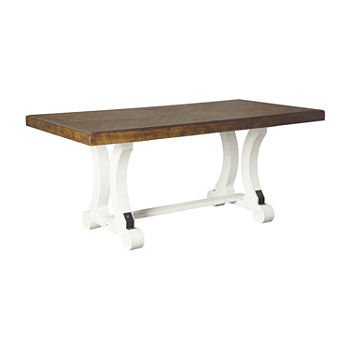 Signature Design by Ashley Valdine Collection Rectangular Wood-Top Dining Table