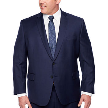 Claiborne Navy Texture Big and Tall Fit Suit Separates