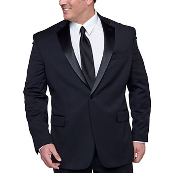 Stafford Black Tuxedo Big and Tall Fit Suit Separates