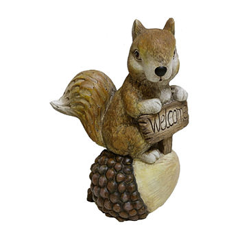 15" Outdoor Welcome Squirrel