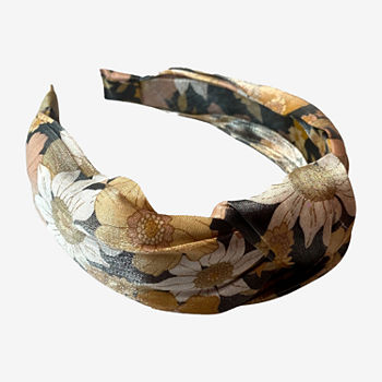 a.n.a Black Floral Knotted Headband