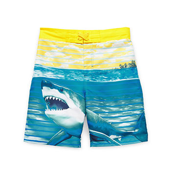 Thereabouts With Boxer Brief Liner Little & Big Boys Board Shorts