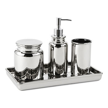 Fieldcrest Luxury Metallic Bathroom Canister