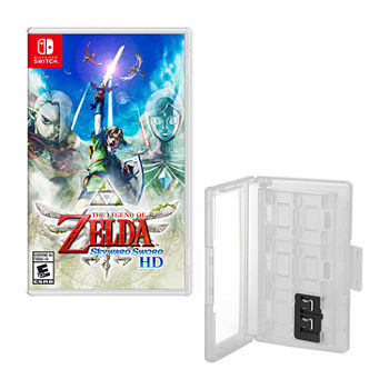 Zelda Skyward Sward for Nintendo Switch With Hard Shell 12 Game Caddy
