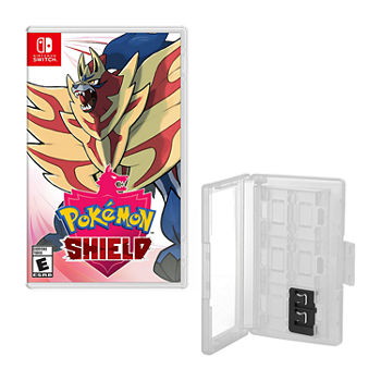 Pokemon Shield for Nintendo Switch With Hard Shell 12 Game Caddy