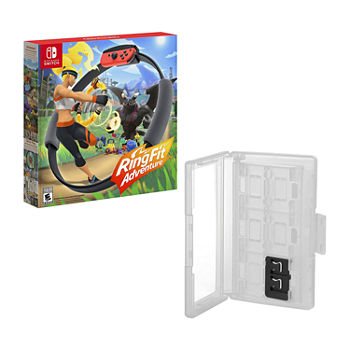 Ring Fit Adventure for Nintendo Switch With Hard Shell 12 Game Caddy