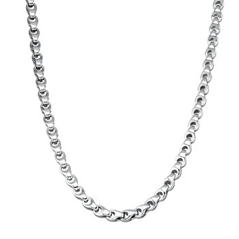 Stainless Steel 24 Inch Link Chain Necklace
