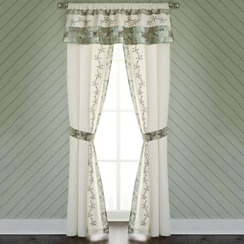 home expressions green bedroom curtains & decor for bed & bath