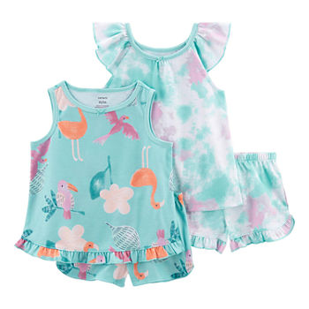 Carter's Toddler Girls 4-pc. Shorts Pajama Set