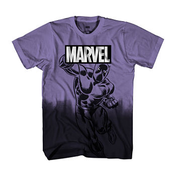 Little & Big Boys Crew Neck Black Panther Short Sleeve Graphic T-Shirt