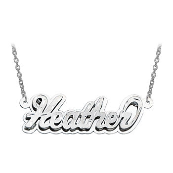 Personalized Diamond-Cut 3D Name Necklace