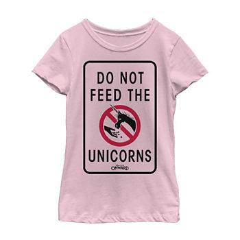 Disney Pixar Onward Little & Big Girls Short Sleeve Graphic T-Shirt