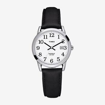 Timex® Easy Reader Mens Black Strap Watch