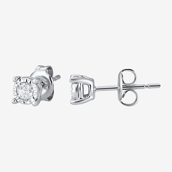 ¼ CT. T.W. TruMiracle® Genuine Diamond Stud Earrings