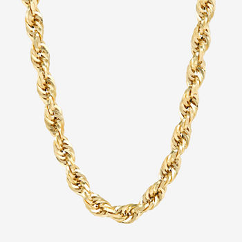 Unisex Adult 22 Inch 14K Gold Link Necklace